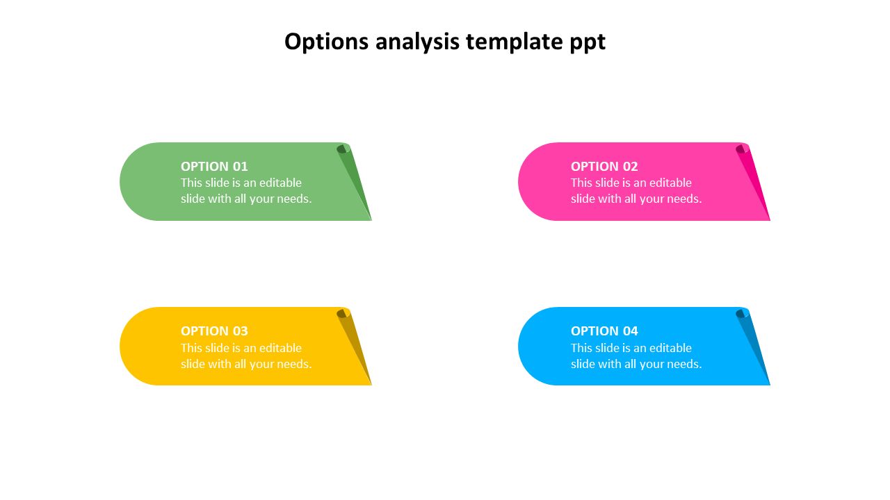 options analysis template ppt